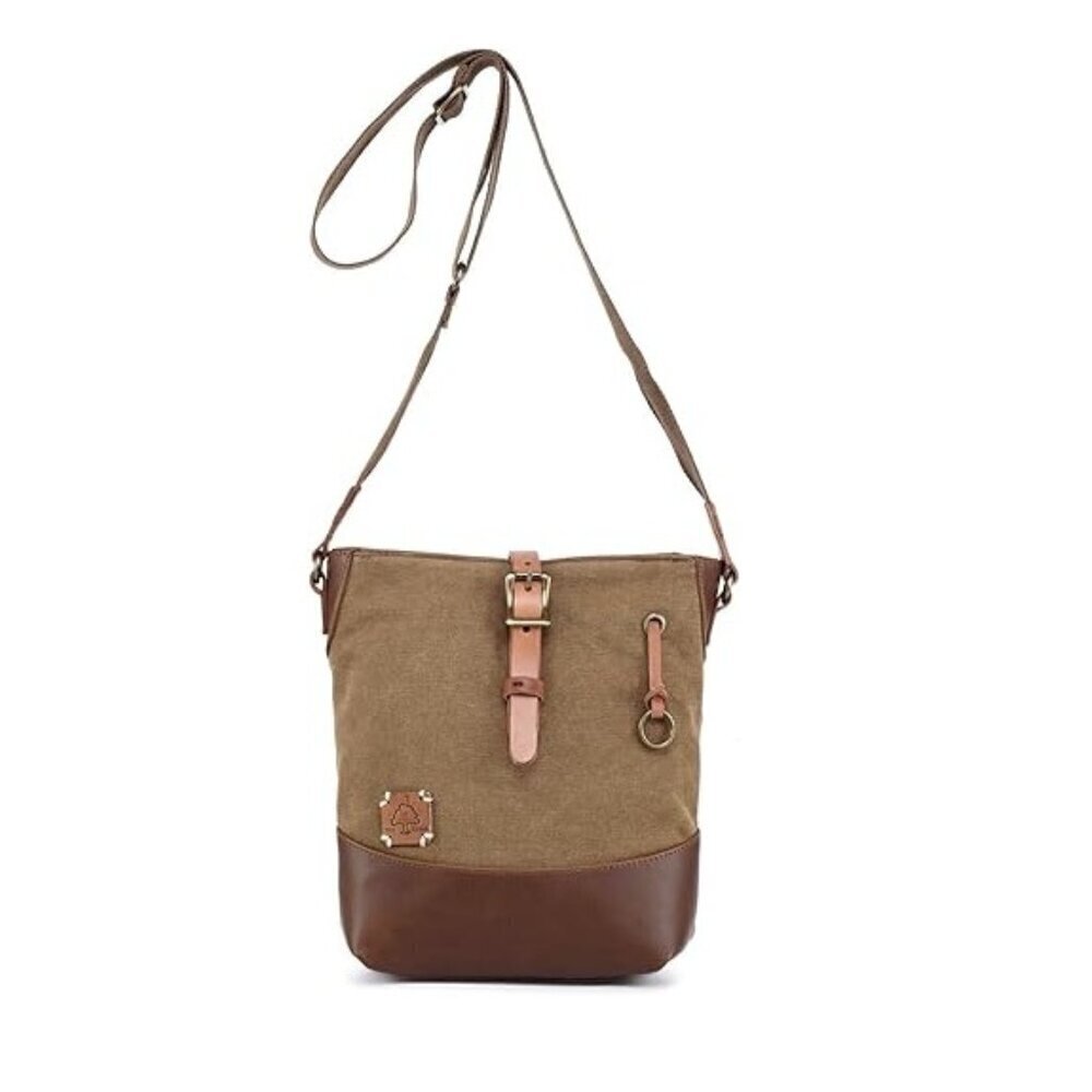 NWOT TSD Brand Redwood Canvas Crossbody Bag (Brown)‎